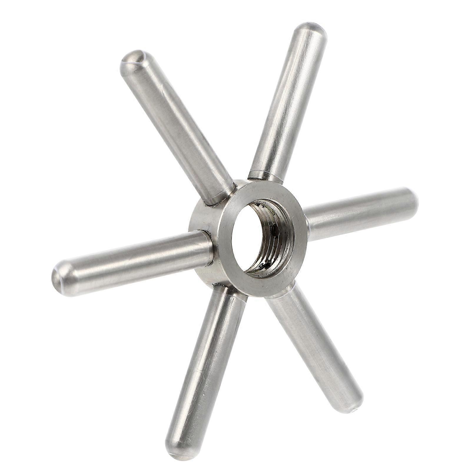 Silver Stainless Steel Cup Washer Head for Cleaning Use 7Pcs Kit