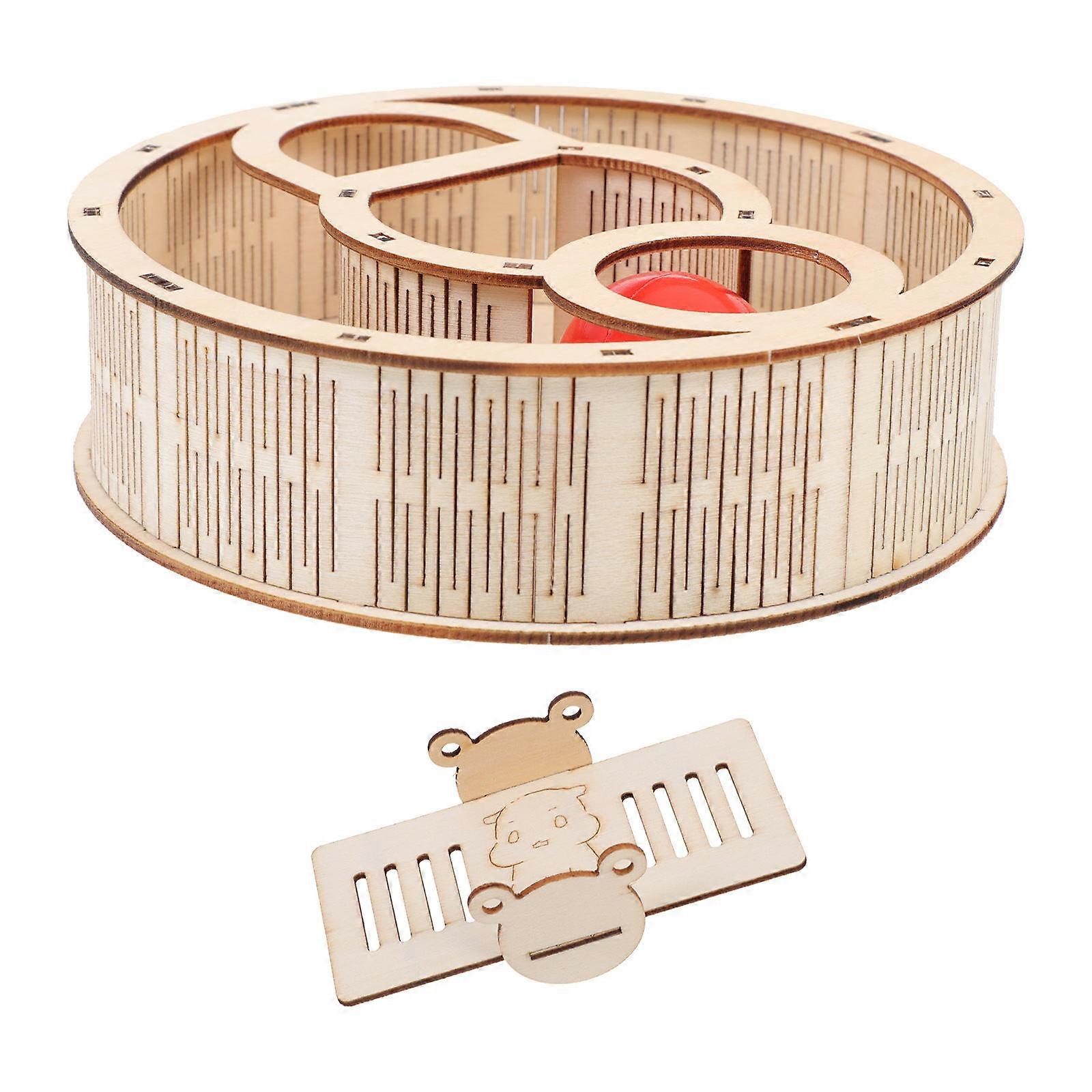 Jouet de labyrinthe créatif pour hamster Jouet de labyrinthe en bois pour animal de compagnie Jouet d'exercice