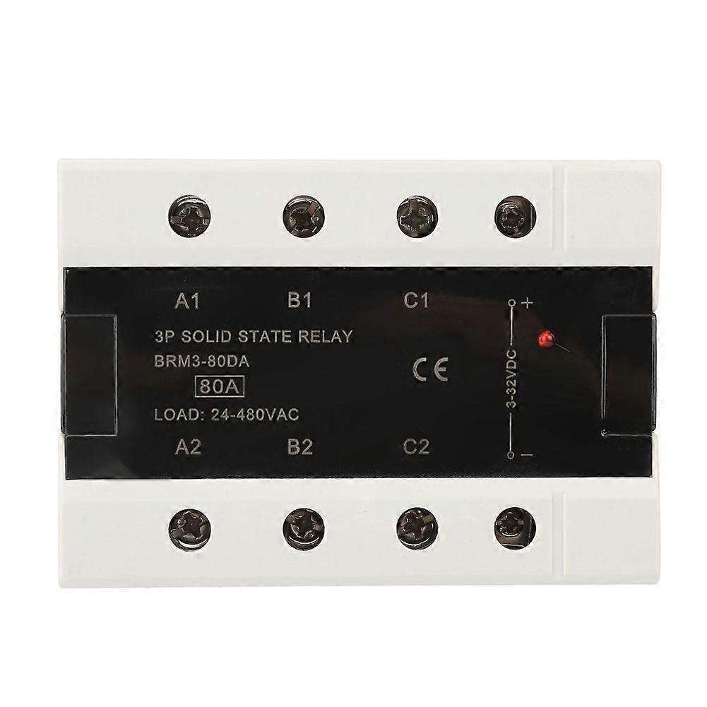 Load 24-480VAC Three Phase Solid State Relay(BRM3-80DA)