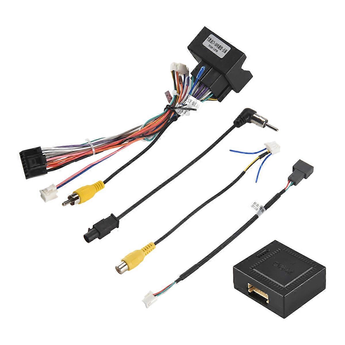 Car Stereo Audio 16 PIN Android Power Wiring Harness Adapter + Canbus Box for 3008/2008/ C4/C3 XR/C5