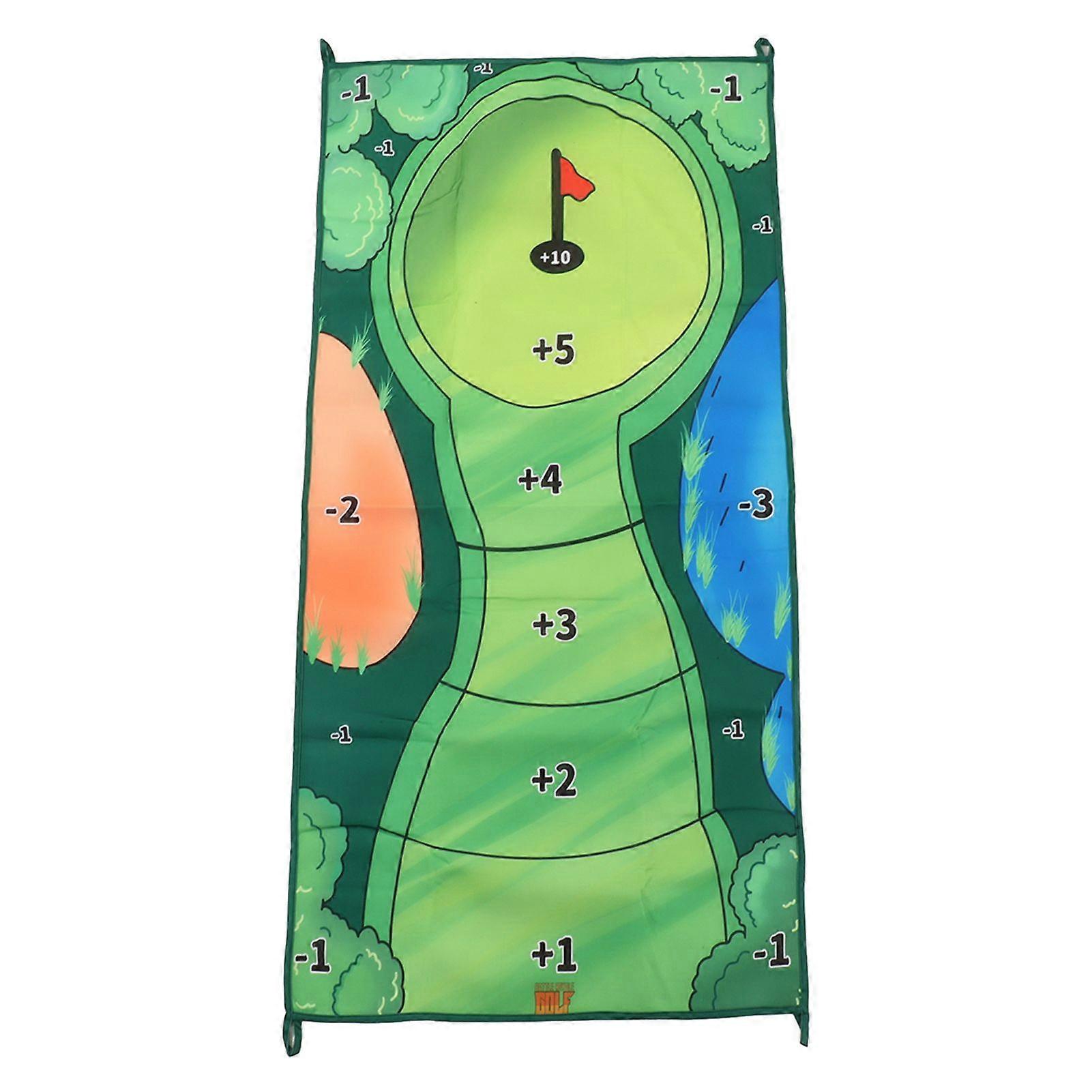 Chipping Game Mat Interactive Throwing Game Rolling Portable 0.3cm Thickness Stick Chipping Mat Set
