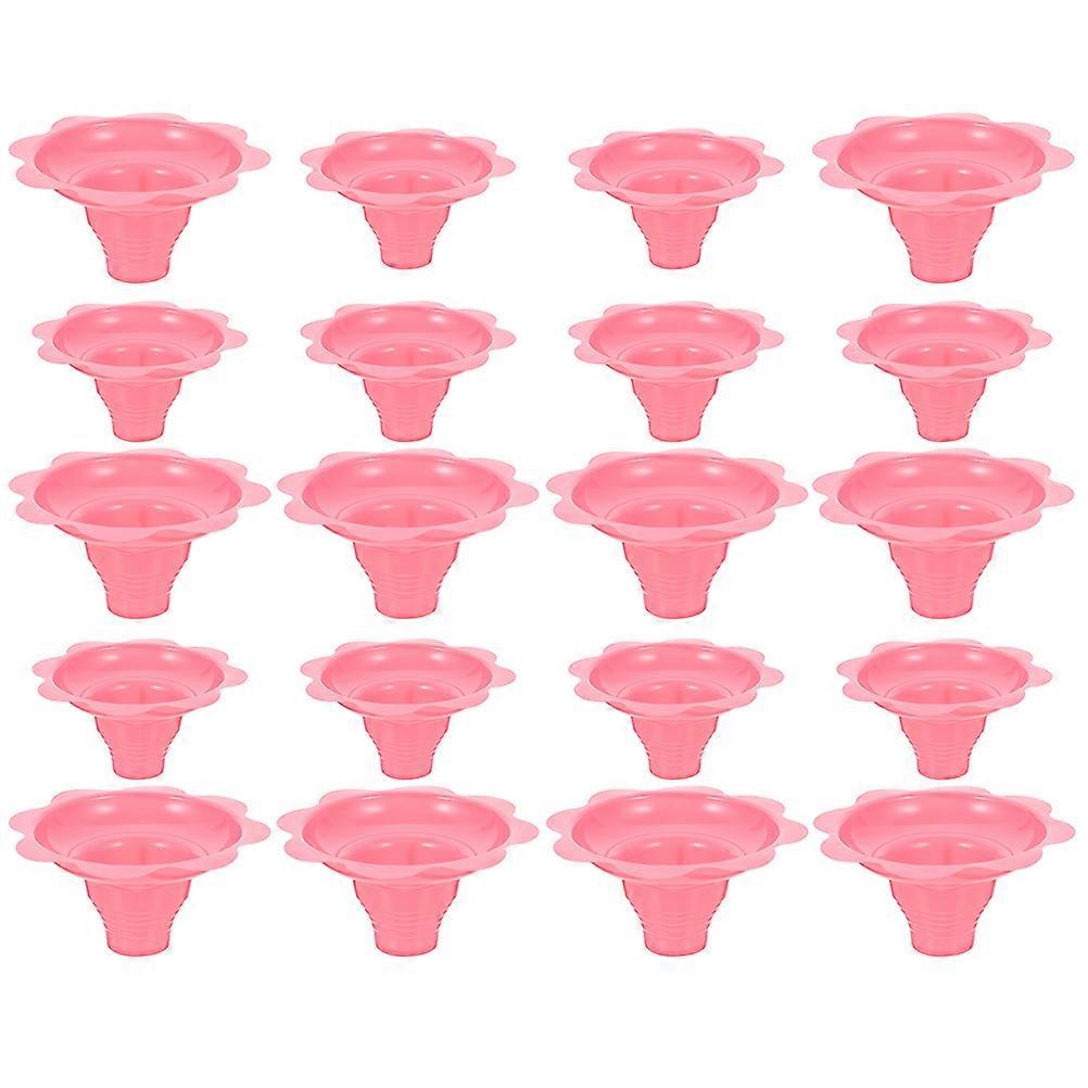 Ice Cream Containers Multipurpose Cups for Dessert 20Pcs Pink Cups