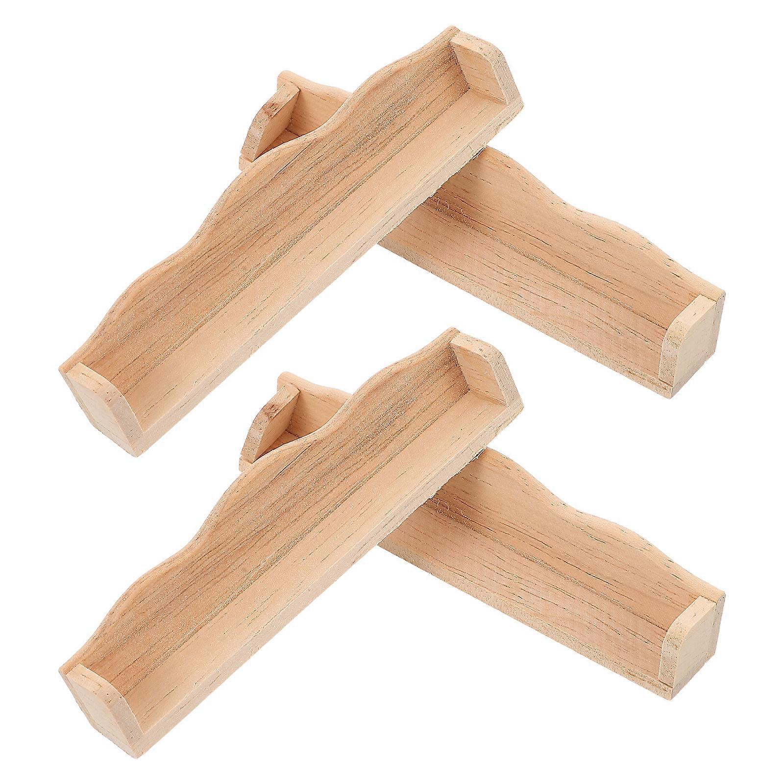 Mini Dollhouse Bookshelf Wall Mounted Book Shelf for Storage Use 8Pcs