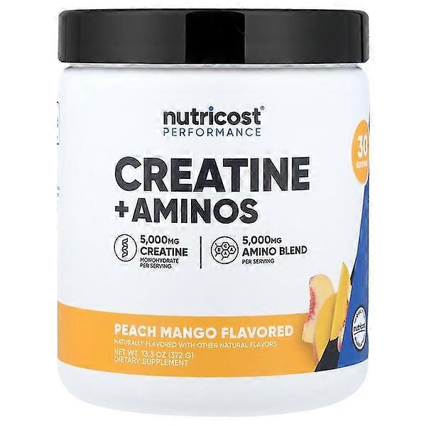 Nutricost, Performance, Creatine + Aminos, Peach Mango, 13.3 oz (372 g)