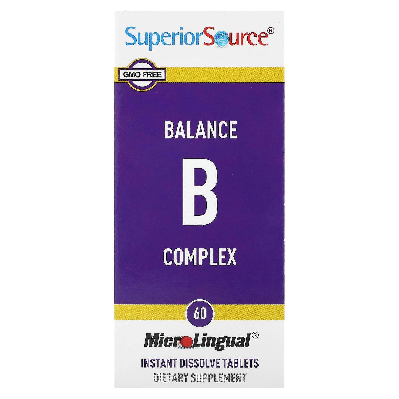 Balance B Complex, 60 MicroLingual Instant Dissolve Tablets