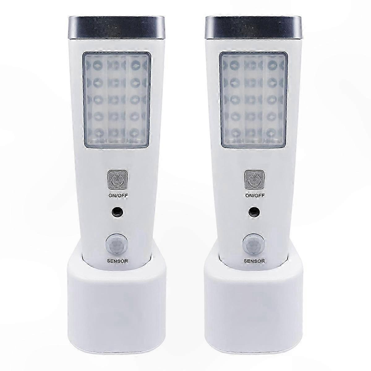 Motion Sensor Wall Light, 4-in-1 Rechargeable LED Night Light, Emergency Flashlight with EU Plug