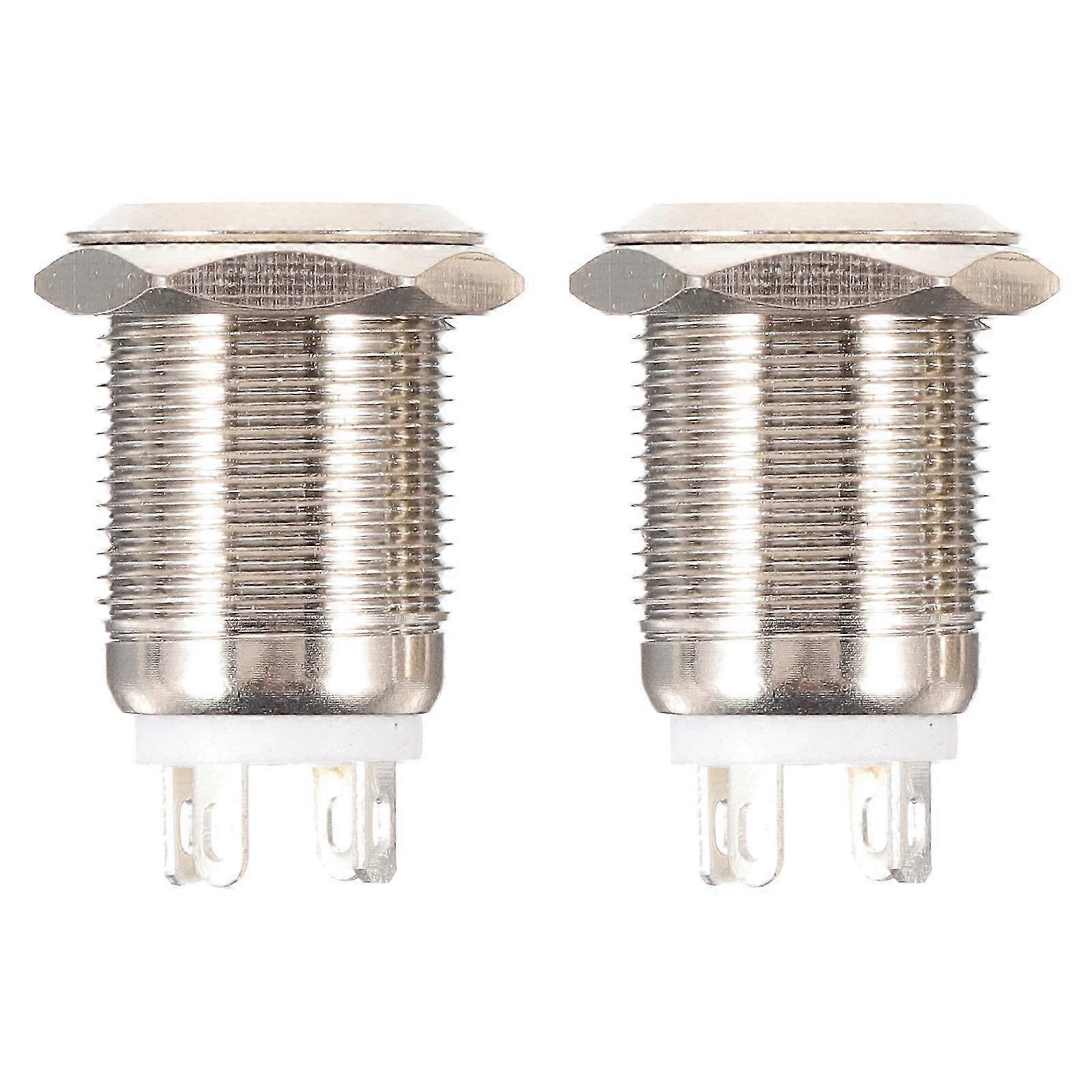 2025 2pcs Door Bell Ringer Button Self-resetting Button Led Light Doorbell Button