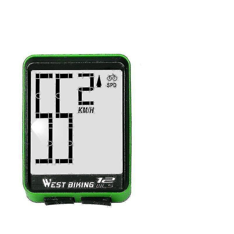 Bicycle Computers Scandinavian Inspired Style Waterproof Large Screen Bicycle Speedometer And Stopwatch With C Green
