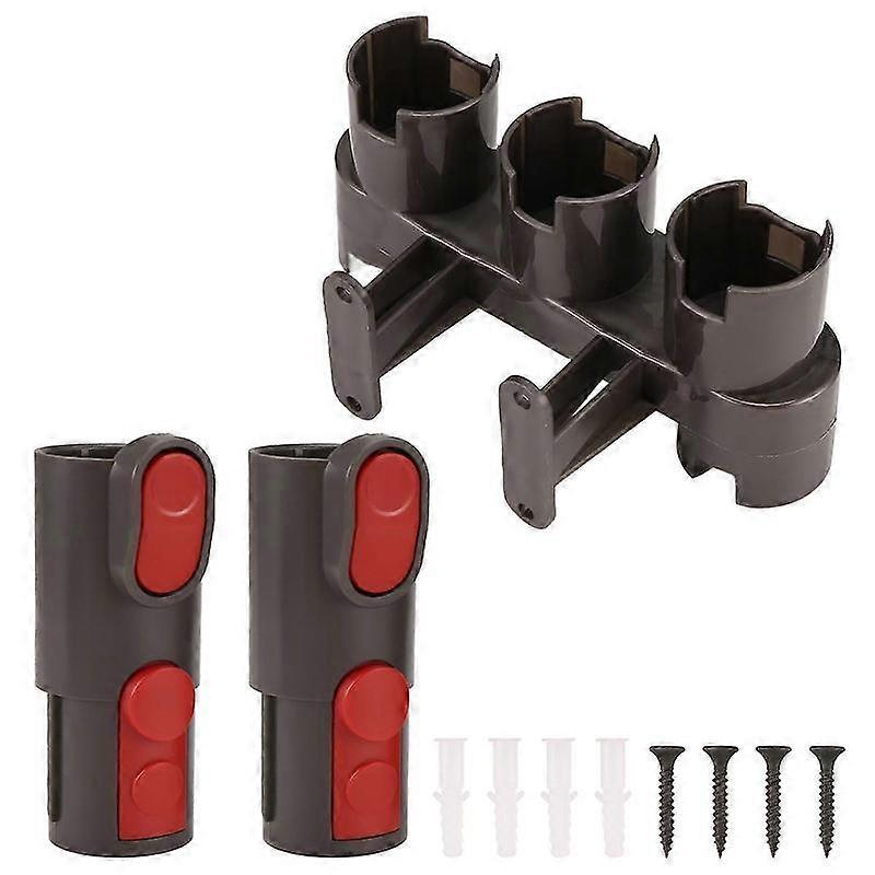 Accessory Holder with 2Pcs/Set Adapters for V6 V7 V8 V10 V11 Vacuum Cleaner Attachment Holder