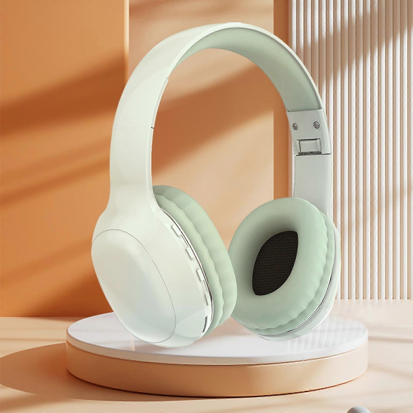 Jacenvly Wireless Bluetooth 5.3 Earphones with Subwoofer, Noise Cancelling, Foldable Headband Headphones, Built-in Microphone, compatible with all