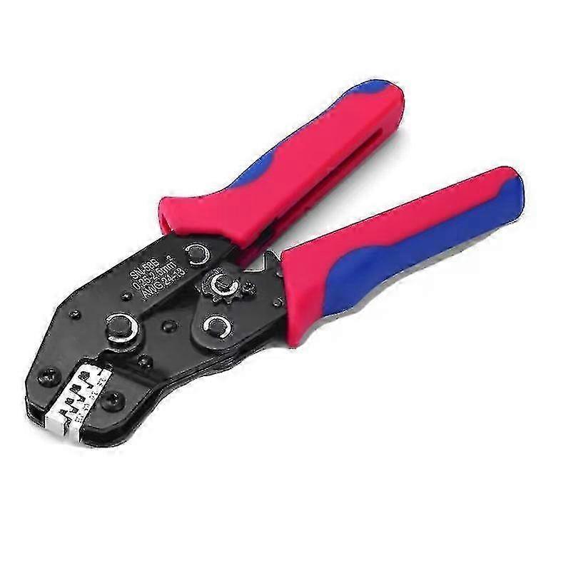 Botao Hand Tools Wire Crimper Tool Insulated Wire Terminals Connector Adjustable Ratcheting Type Crimper(1pc, Red) 25-26s