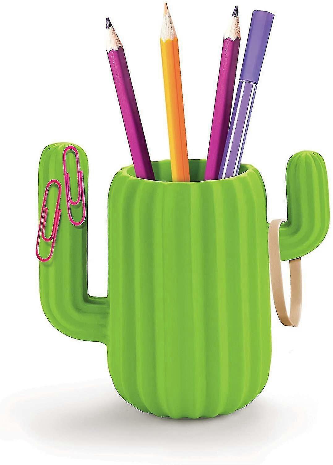 Pen Holder Desktop Organiser - Green Cactus