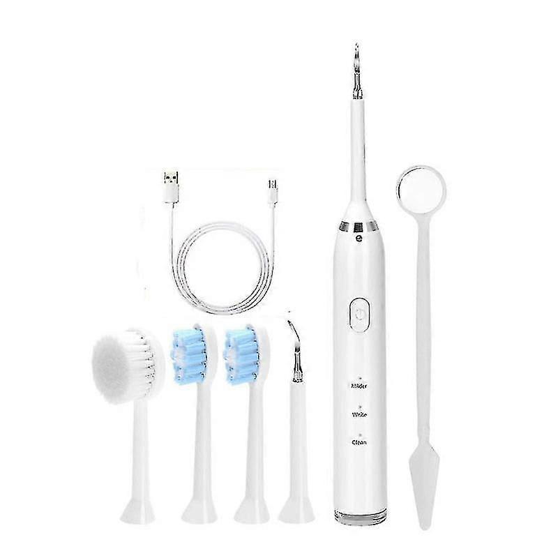 6 In 1 Electric Toothbrush Tooth Cleaner Usb Rechargeable