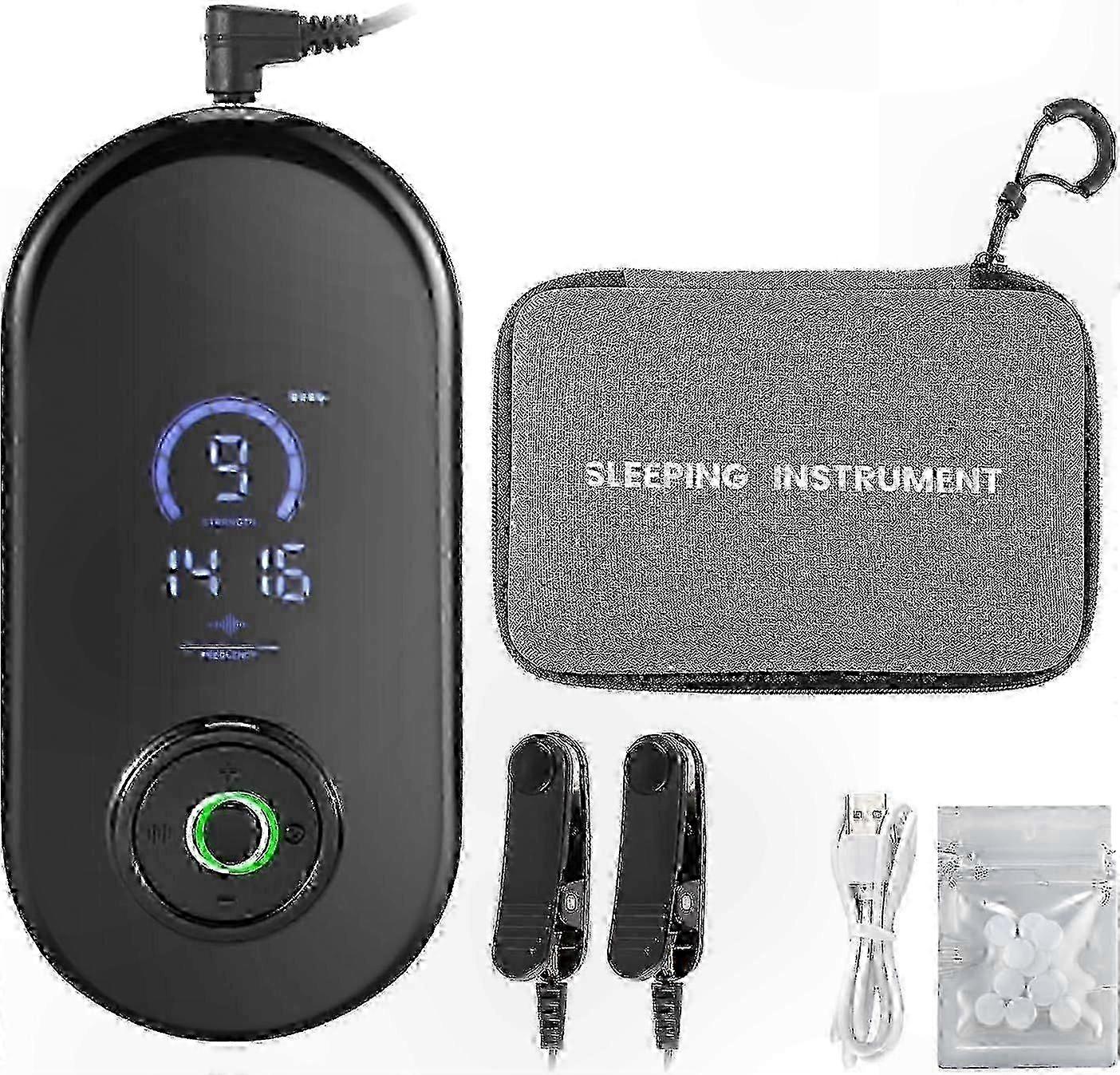 Sleep Aid Device with TENS Ear Clip, 3 Modes and 9 Intensity Levels for Insomnia Relief