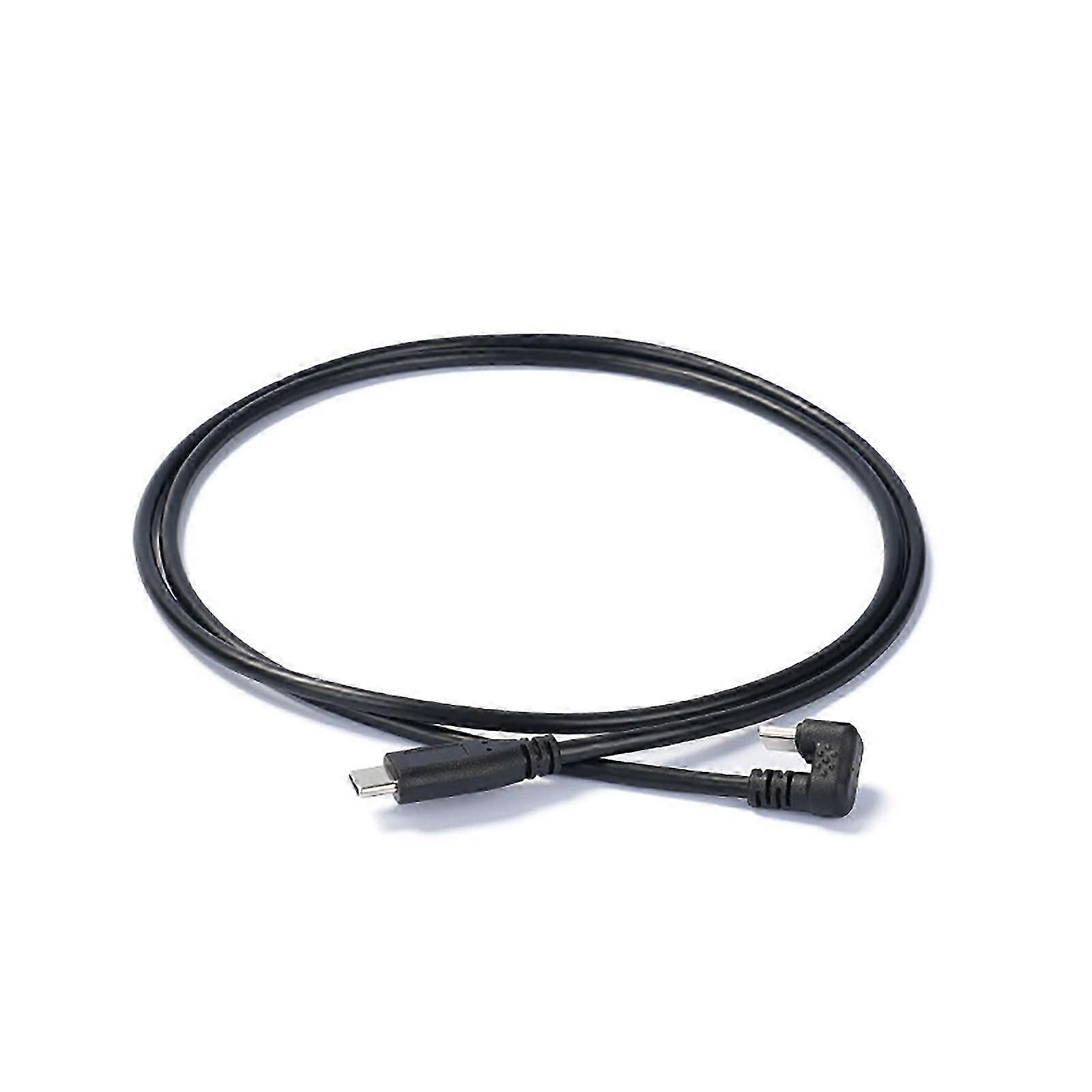 USB C to USB C Cable, 1m 180 Degree Bend PD60W Fast Charging Cord for Tablets Phones Black