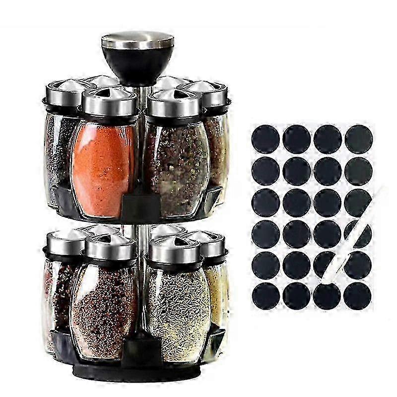 Revolving Spice Rack Organizer , Spinning Spice Storage Rack Tower