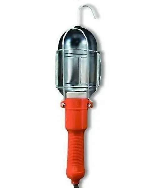Inspection Lamp 240v Mains Light With Hanging Hook - 5m Lead - Work Light