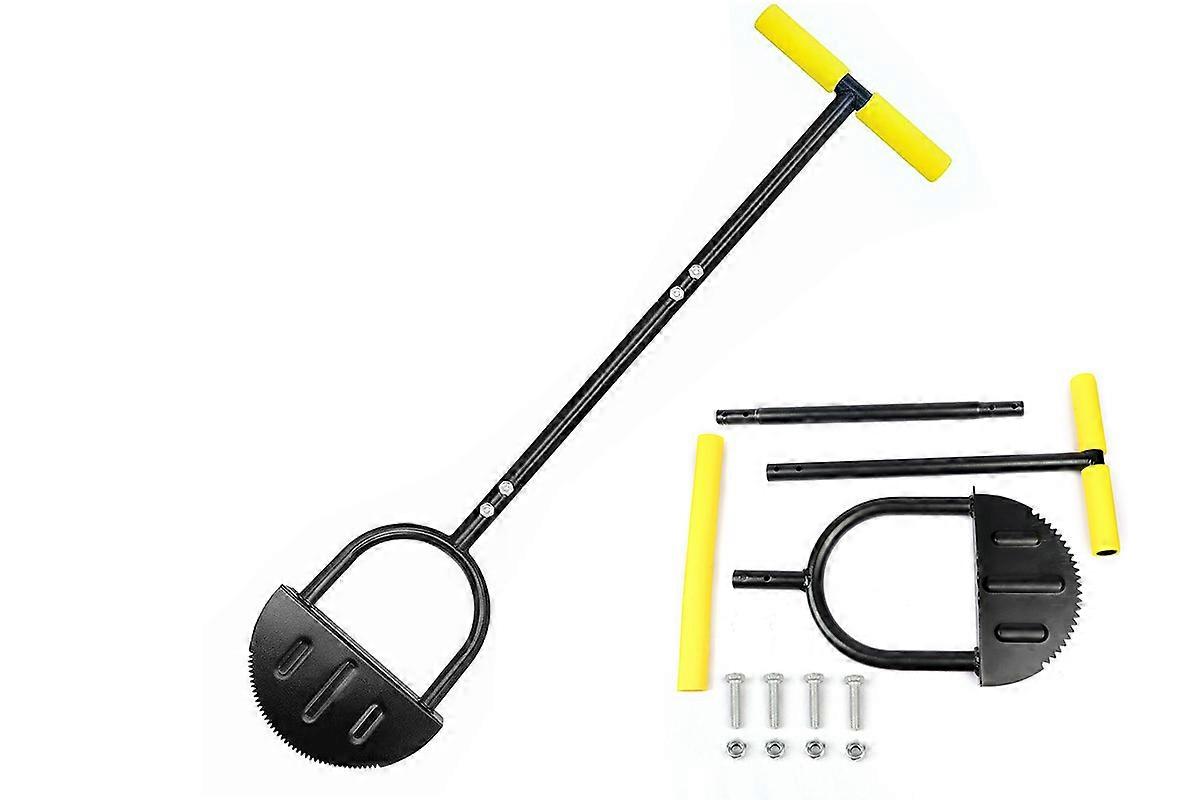 Half Moon Lawn Edger with T-Grip Manual Lawn Edger for Lawn Garden Sidewalk