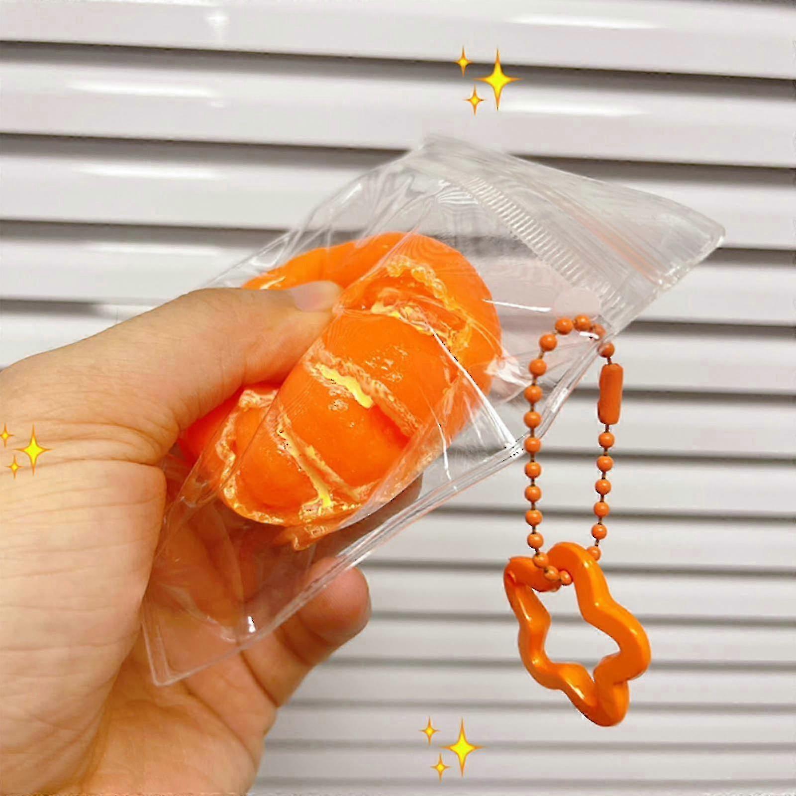 Orange Pinch Super Soft Rotten Mud Version Of Decompression Toy Ball Peeling Tangerine Orange Pinch Slow Bounce Toys of Walkbee 1722 B miao4