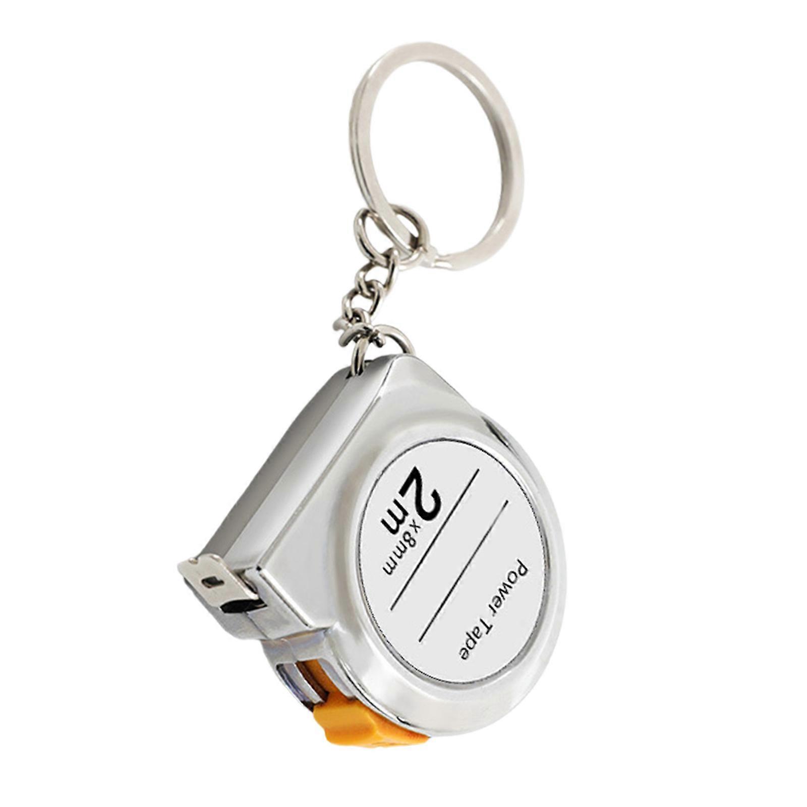 Flexible Steel Measuring Tape With Locking Mechanism And ABS Case For Everyday Use Small Tape Measure  Silver