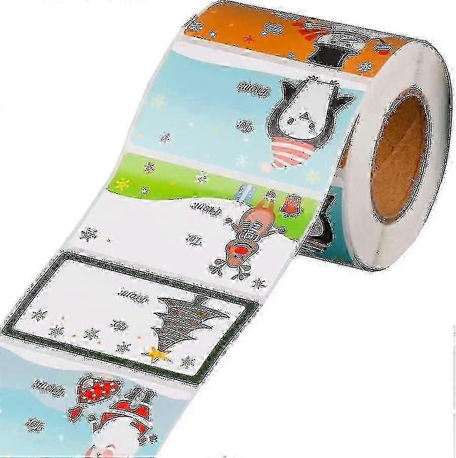 Christmas Tags Christmas Santa Claus Stickers Self Adhesive Christmas Tag
