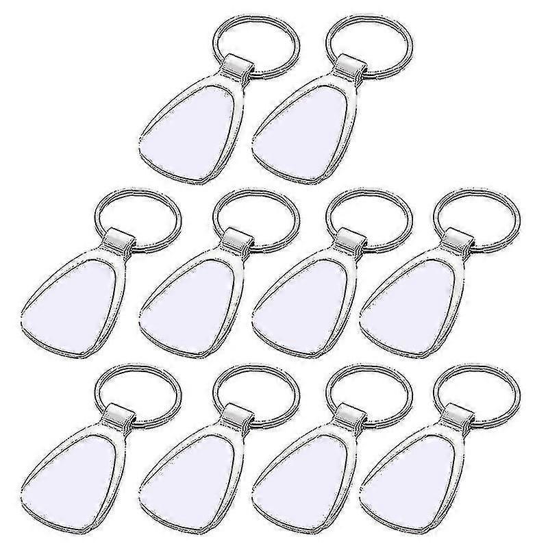 10 Sublimation Blank Keychains Heat Transfer Diy Blank Keychain( Size : C )