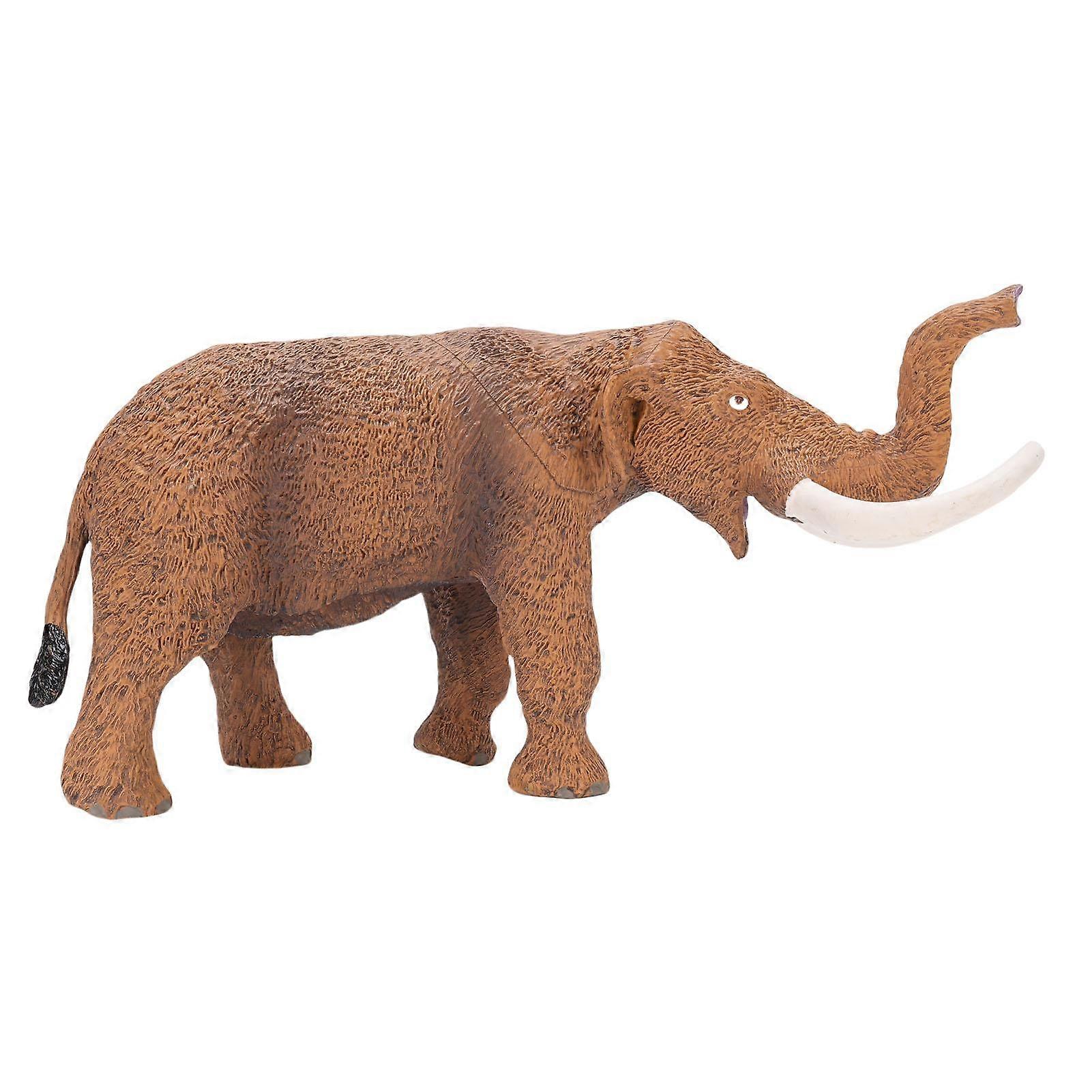 Realistic Mastodons Figure Simulation Elephant Figurine Model Tabletop Ornament for Children