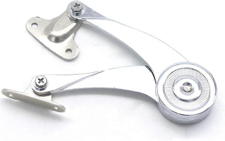 Support hinge adjustable cover keep soft close hinge zinc alloy slow buffer (silver) (1pcs)