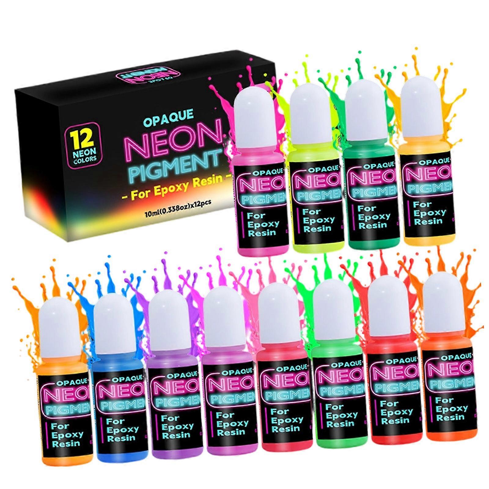 Resin Colorant 10ML Creamy Texture Pigment Set for Marine Crafts with Cell Formation Effects and Long Lasting Vibrancy Multicolor