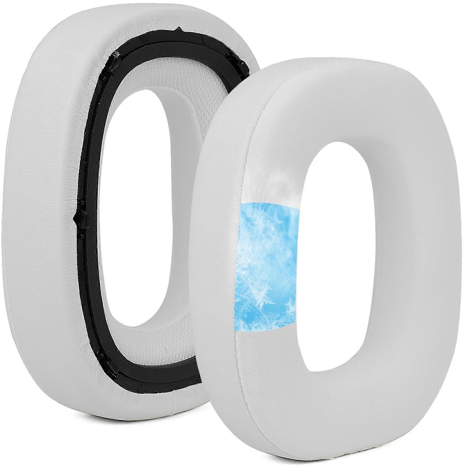 Upgrades Cooling Comfort Memory Foam Earpads with Enhances Noise Isolation & Secure for B&w Series Use  White