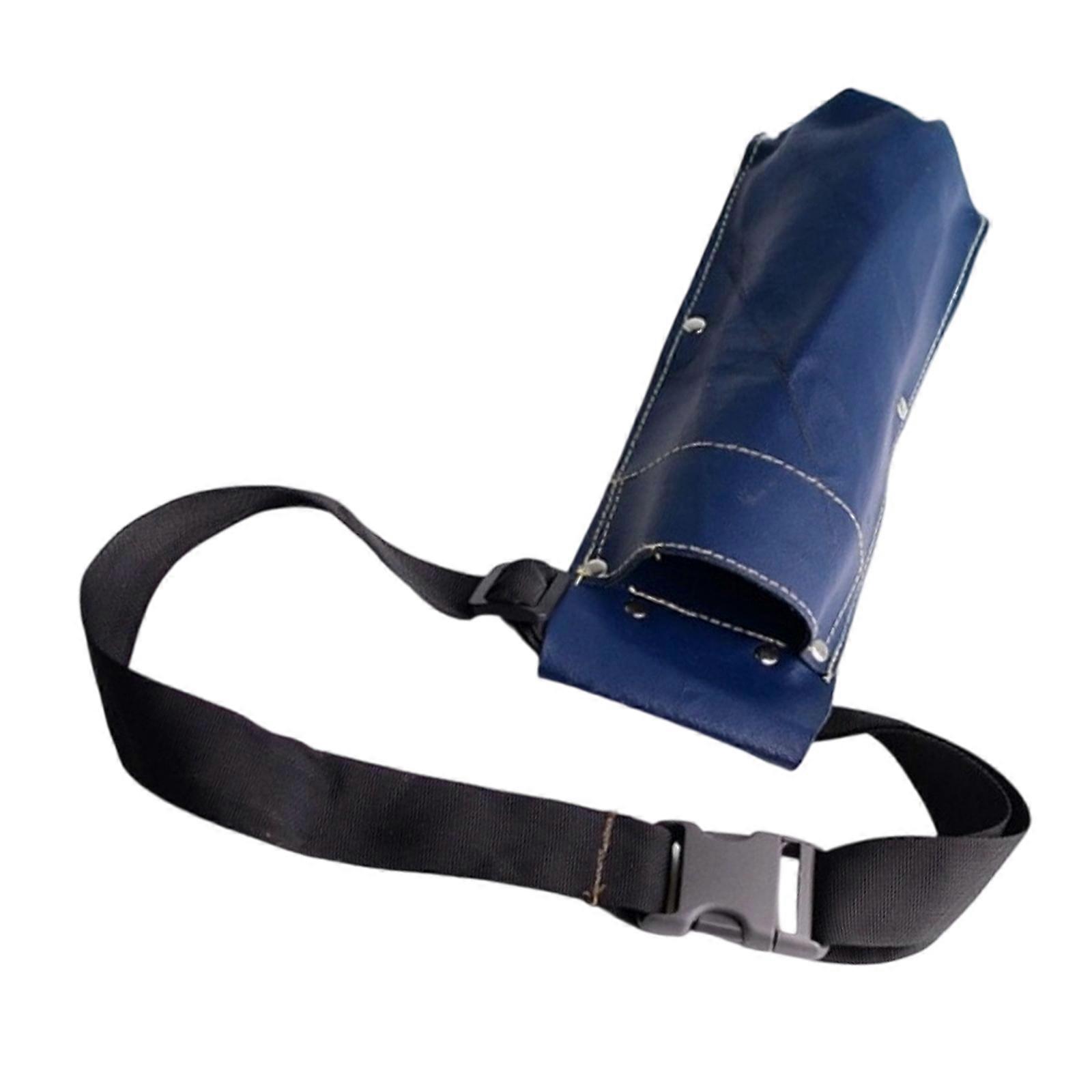 Lightweight Work Belt With 10kg Strength Tear Resistant Polyester Adjustable Waist Support Professional Grade Tool Pouch For Inspectors  Blue