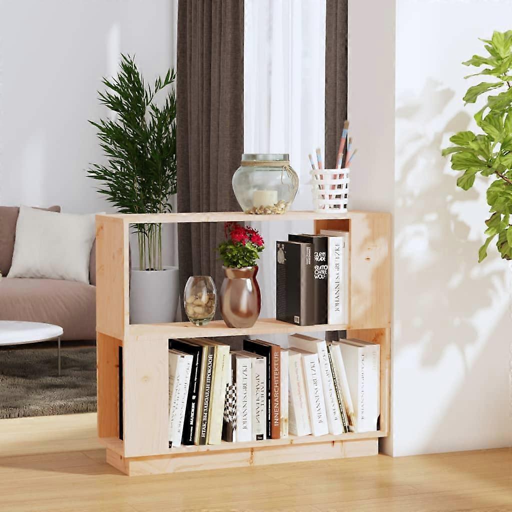 Bookcase/Room Divider 80x25x70 cm Solid Pine Wood