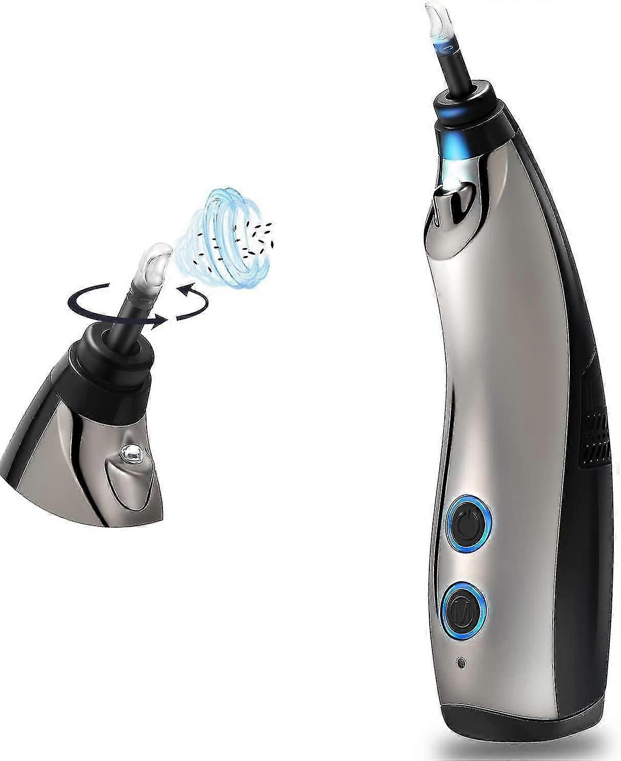 Ear Wax Vacuum Cleaner with Rotatable Suction and Light