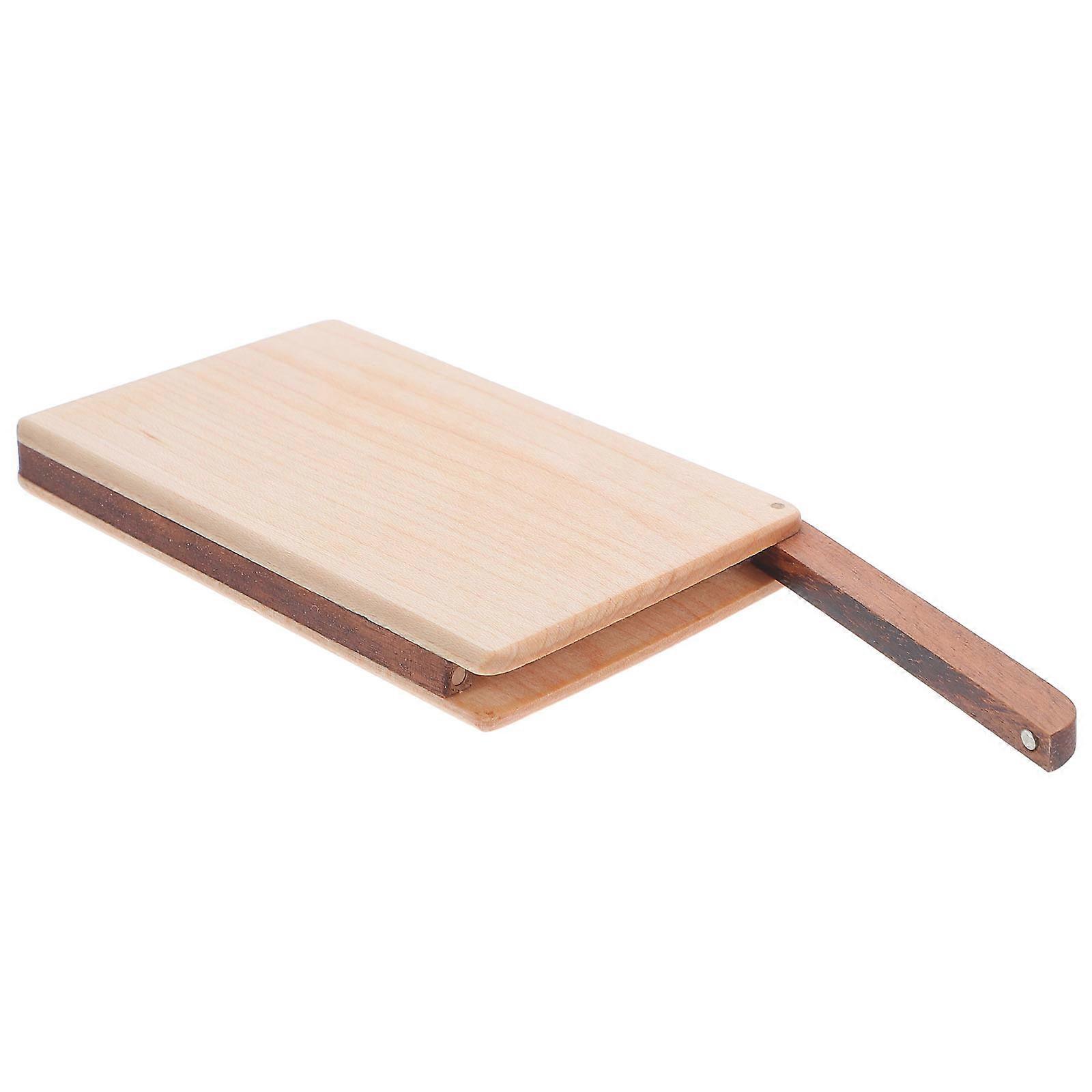 Portable Wood Business Card Case for Storage Use Desk Card Organizer