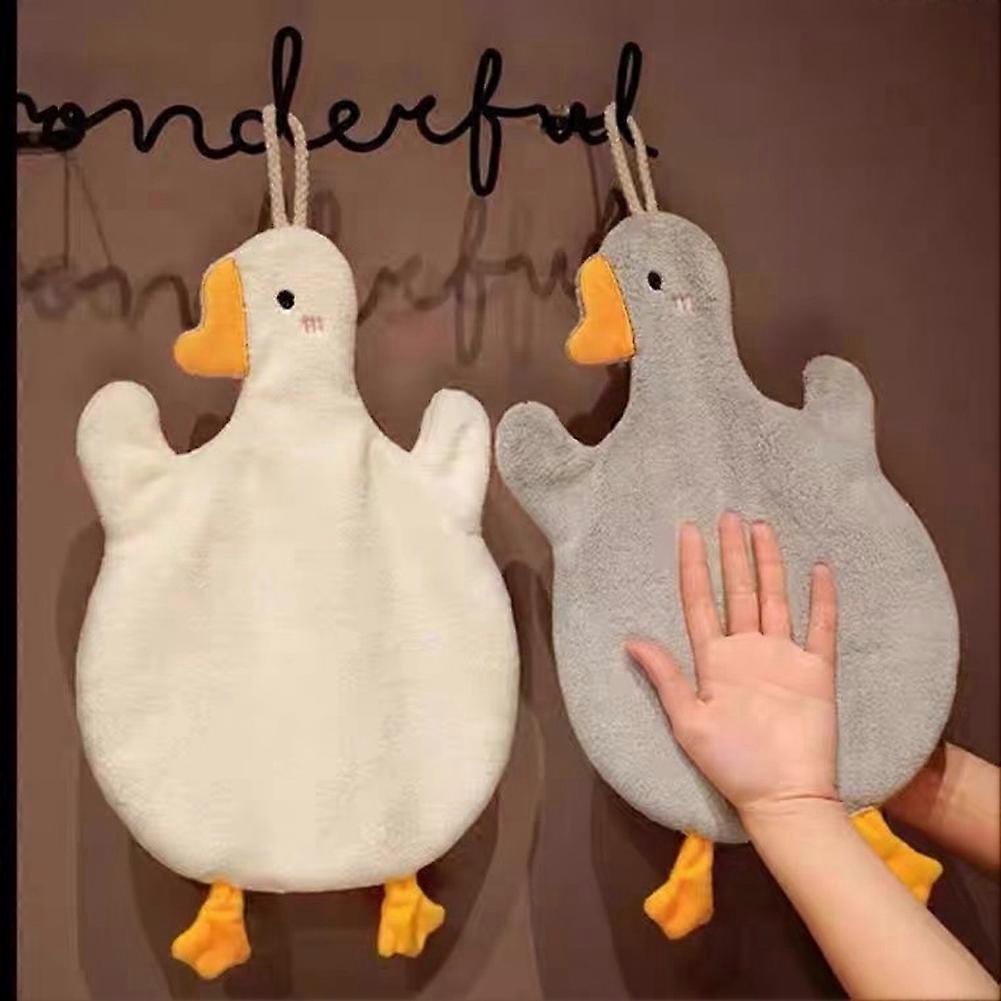 Cartoon Goose Hand Towel with Super Water Absorption Quick Drying
