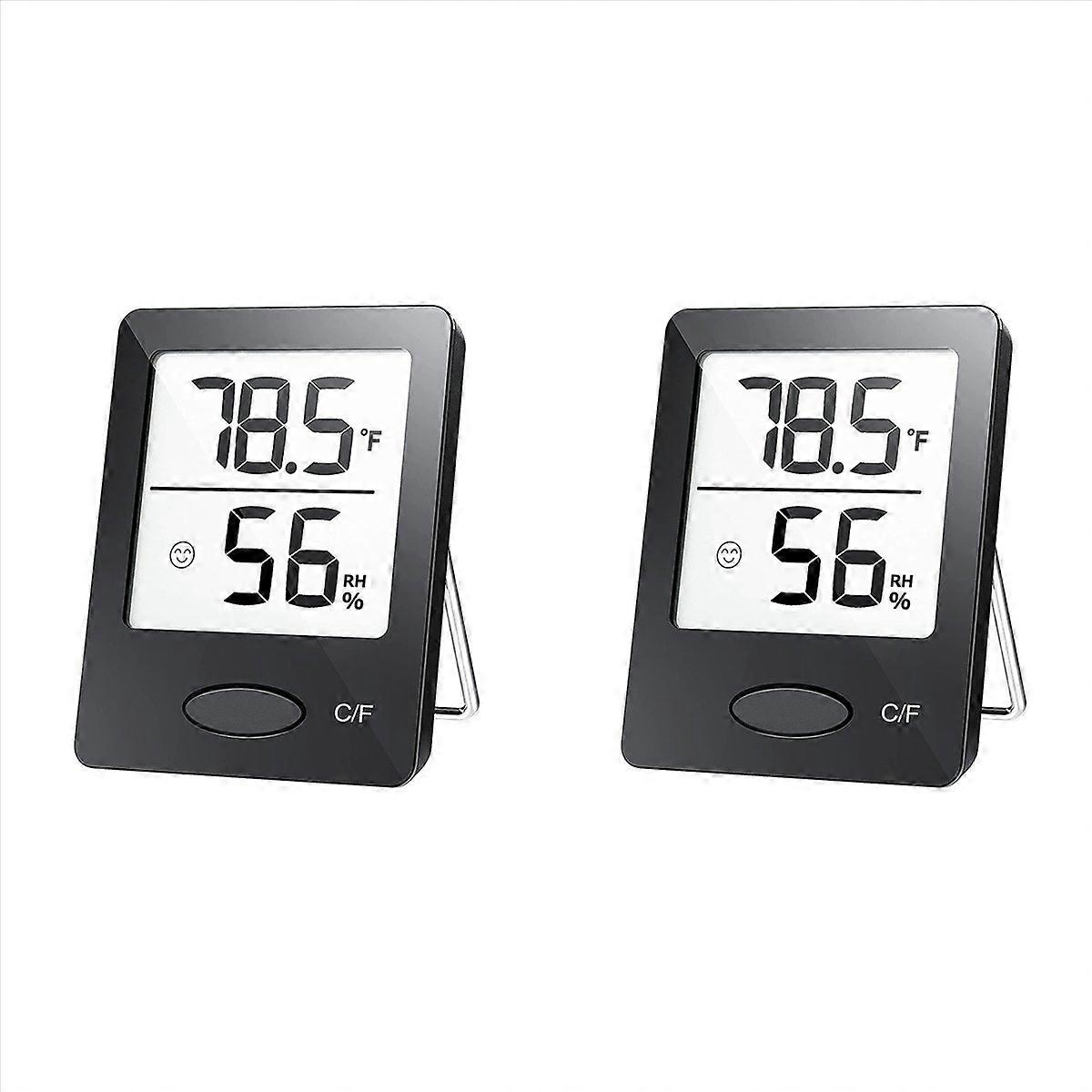 2X Indoor Hygrometer Thermometer,Room Thermometer with Large LCD Display, Humidity Monitor for Home 