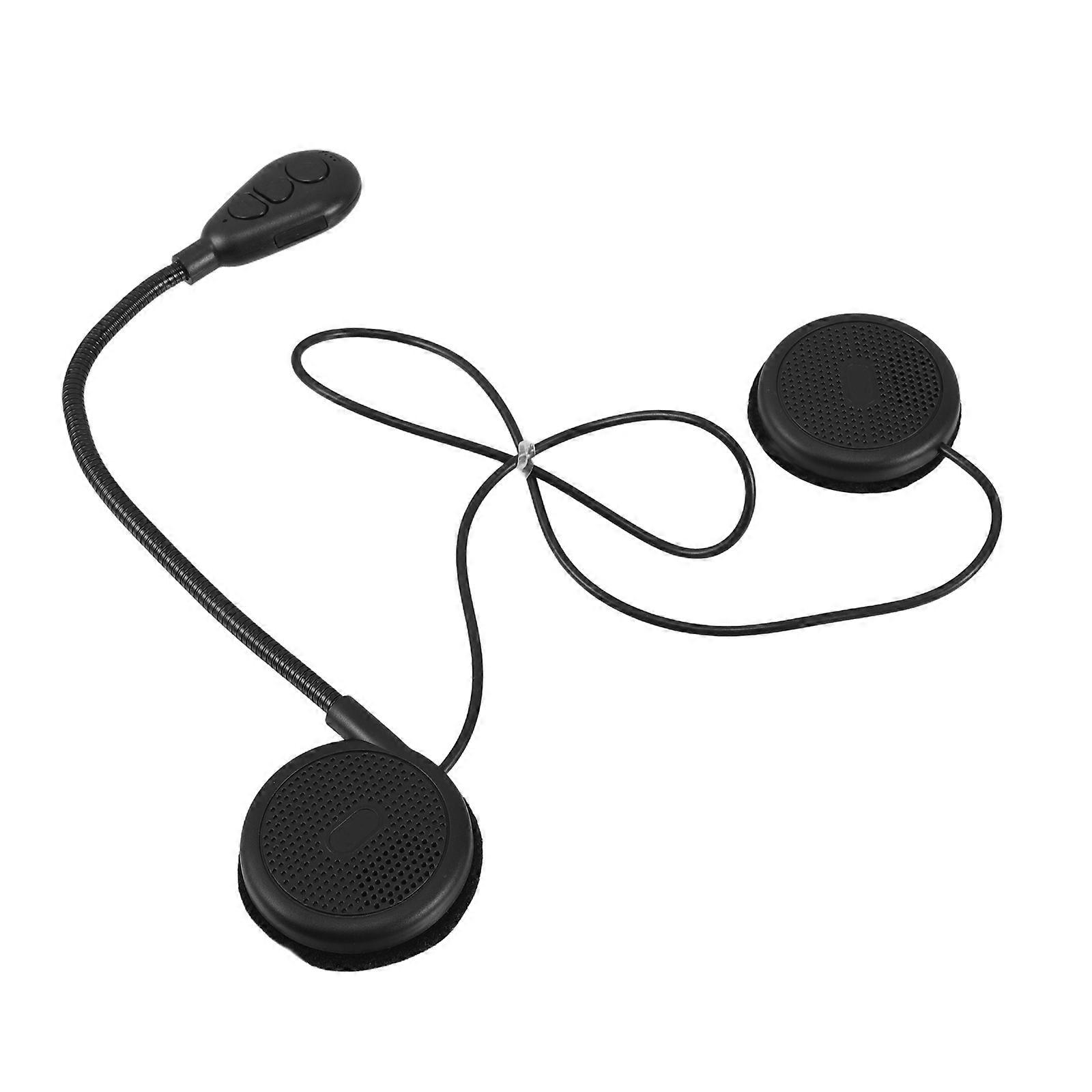 Cordless Motorcycle Headset for Motorcyclists Plastic Black with Navigation Feature 1Set