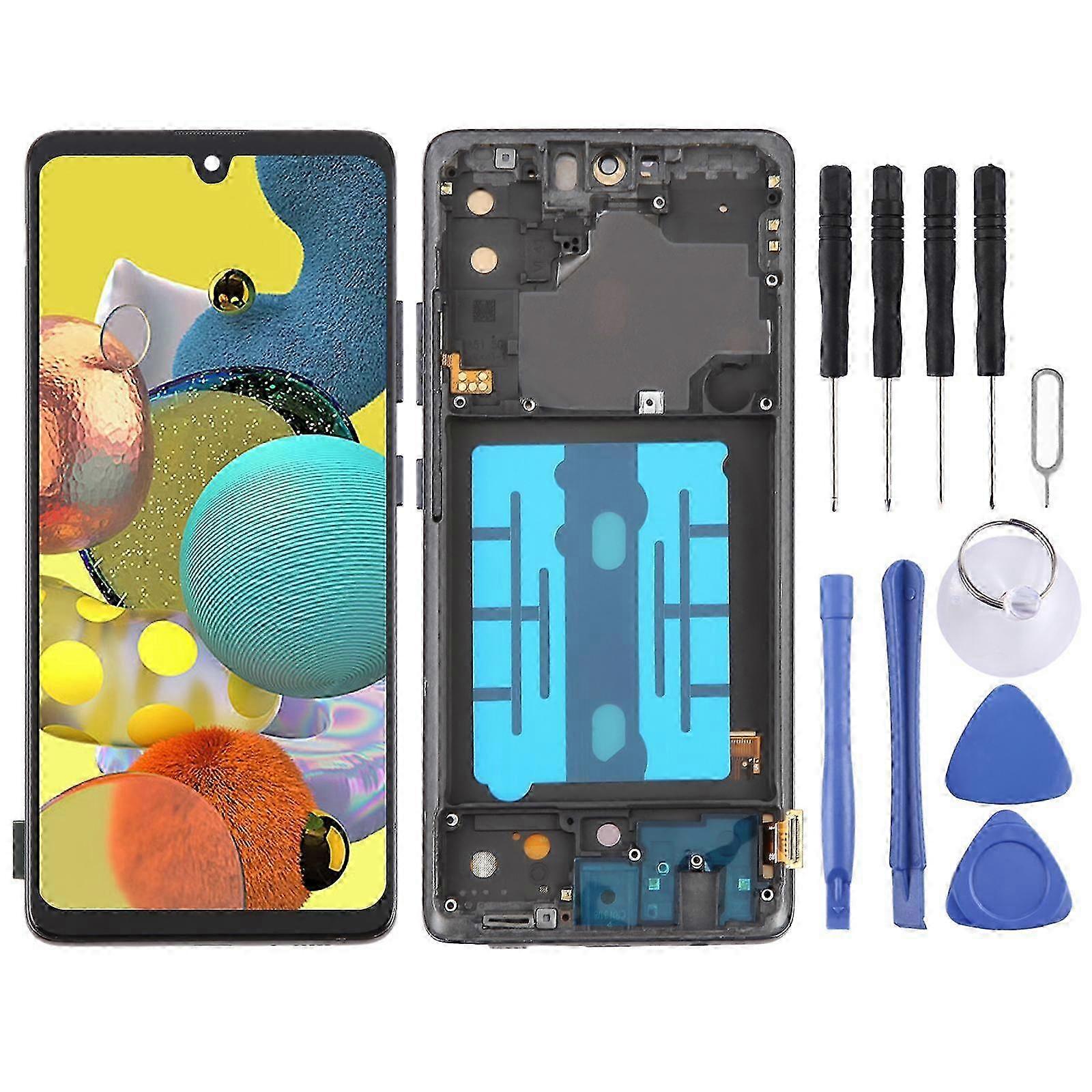 Display Assembly for Samsung Galaxy A51 5G SM-A516 6.36 inch OLED LCD with Frame