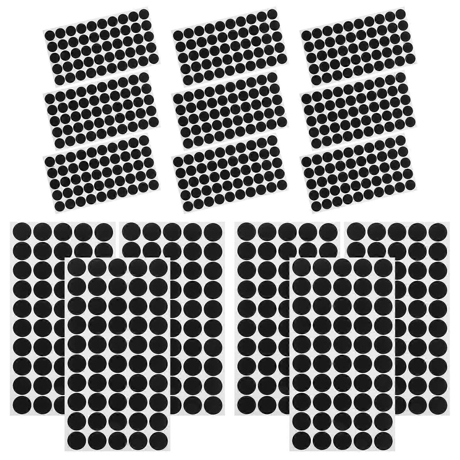 LED Light Cover Stickers Black Pet Round Sheets for Electronics 50 Sheets
