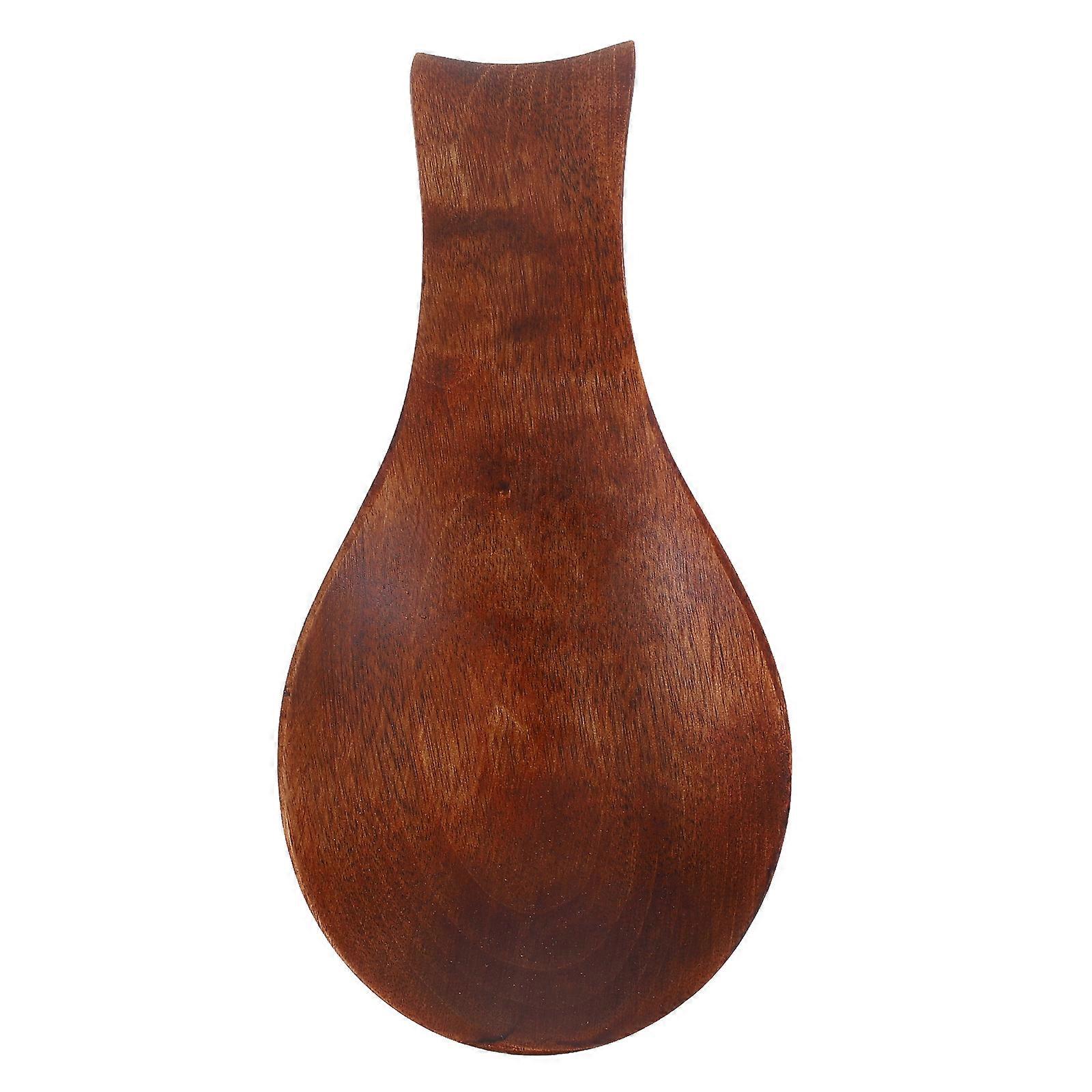 Cooking Spoon Holder Wooden Rest for Kitchen Counter Use Rustic Style