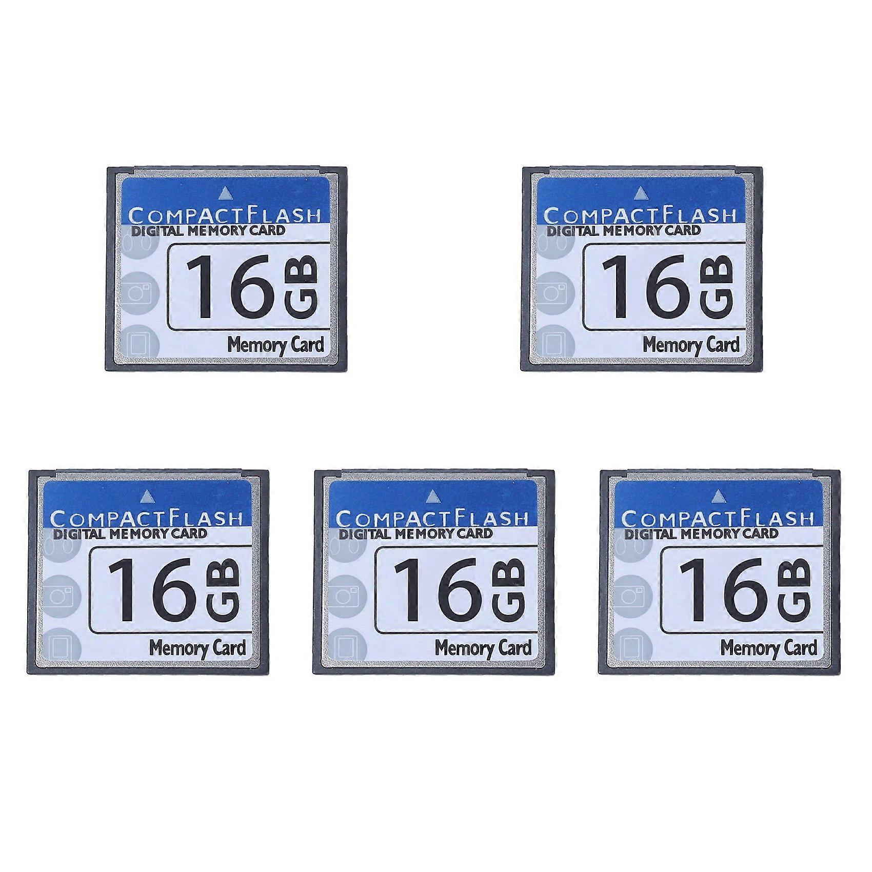 5X Professional 16GB Compact Flash Memory Card(White&Blue)