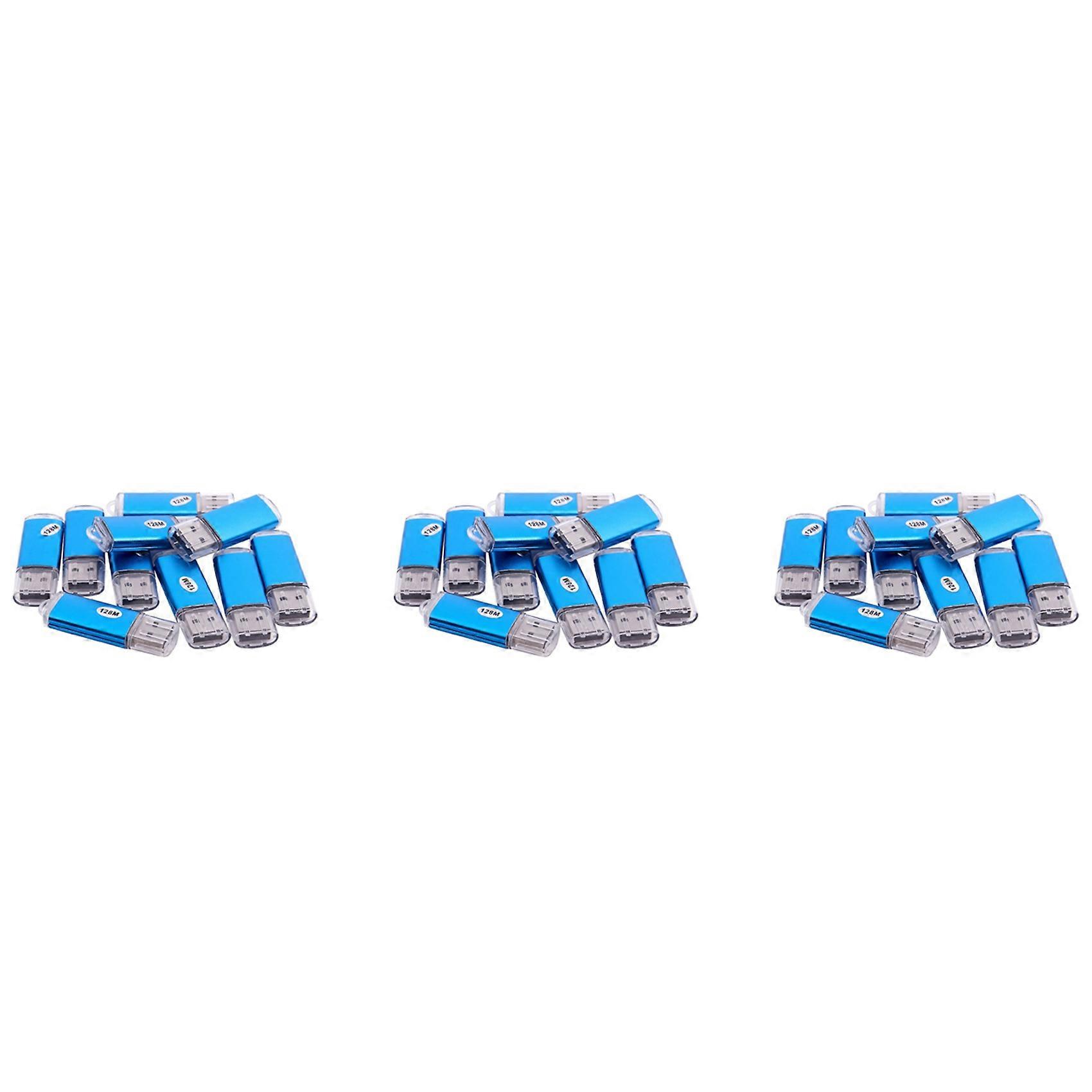 30 x USB Memory 2.0 Memory Stick Flash Drive 128MB Gift Blue