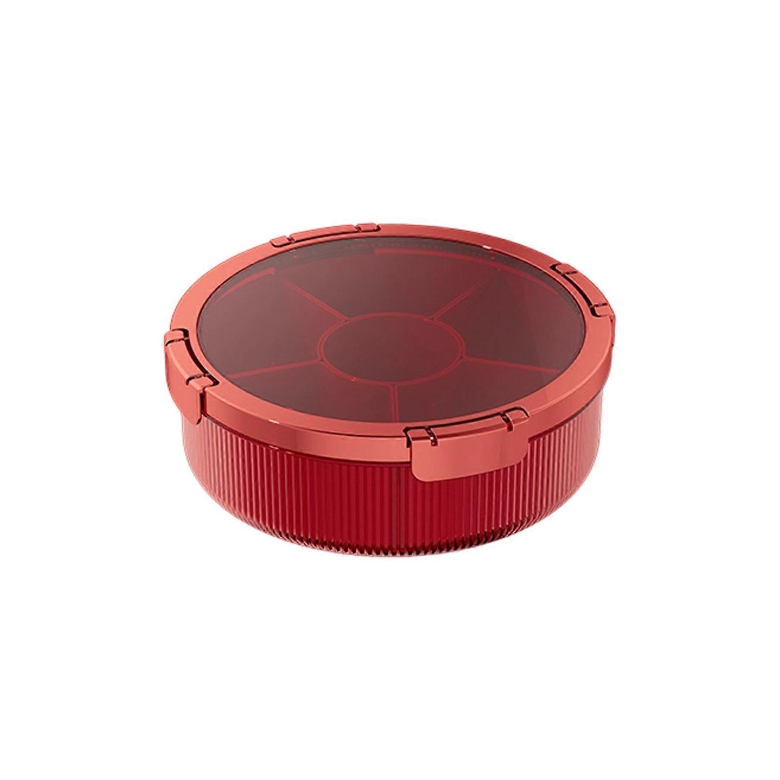 Dust Proof Clear Lid Candy Nut Serving Tray with Multiple Sections Snacks Organizers Platter Bowl For Family Gatherings  2