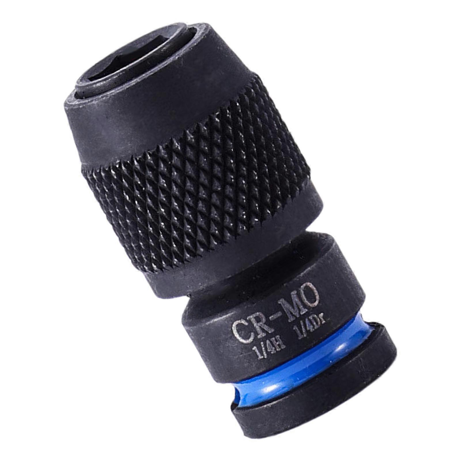 Professional 1/2 Square to 1/4 Hexagonal Sockets Adapter Corrosion Resistant Steel Compatibility for Power Impacts Driver  6mm