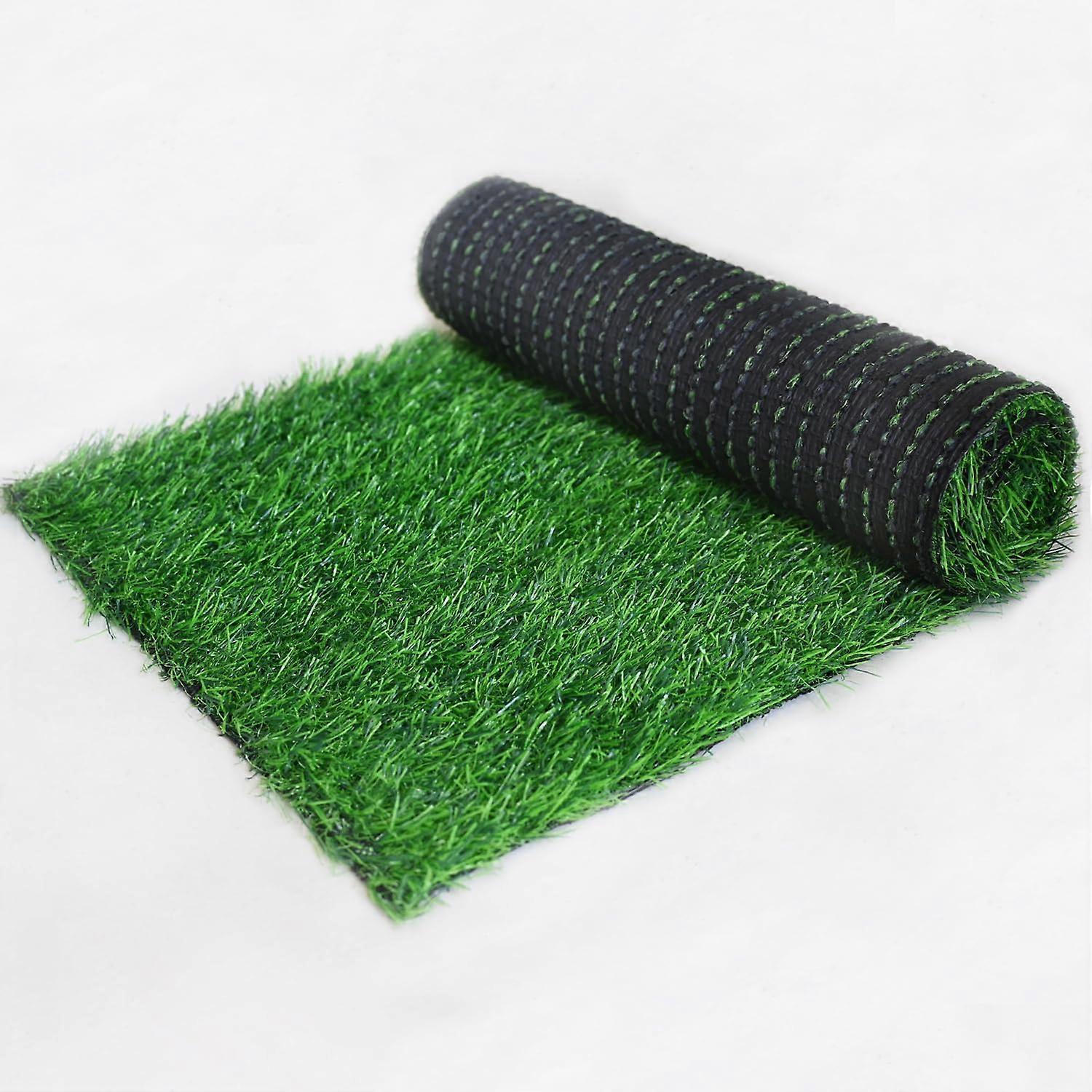 3 Pack Artificial Grass Roll with Realistic Texture, Durable Backing for Garden Balcony Patio Decor