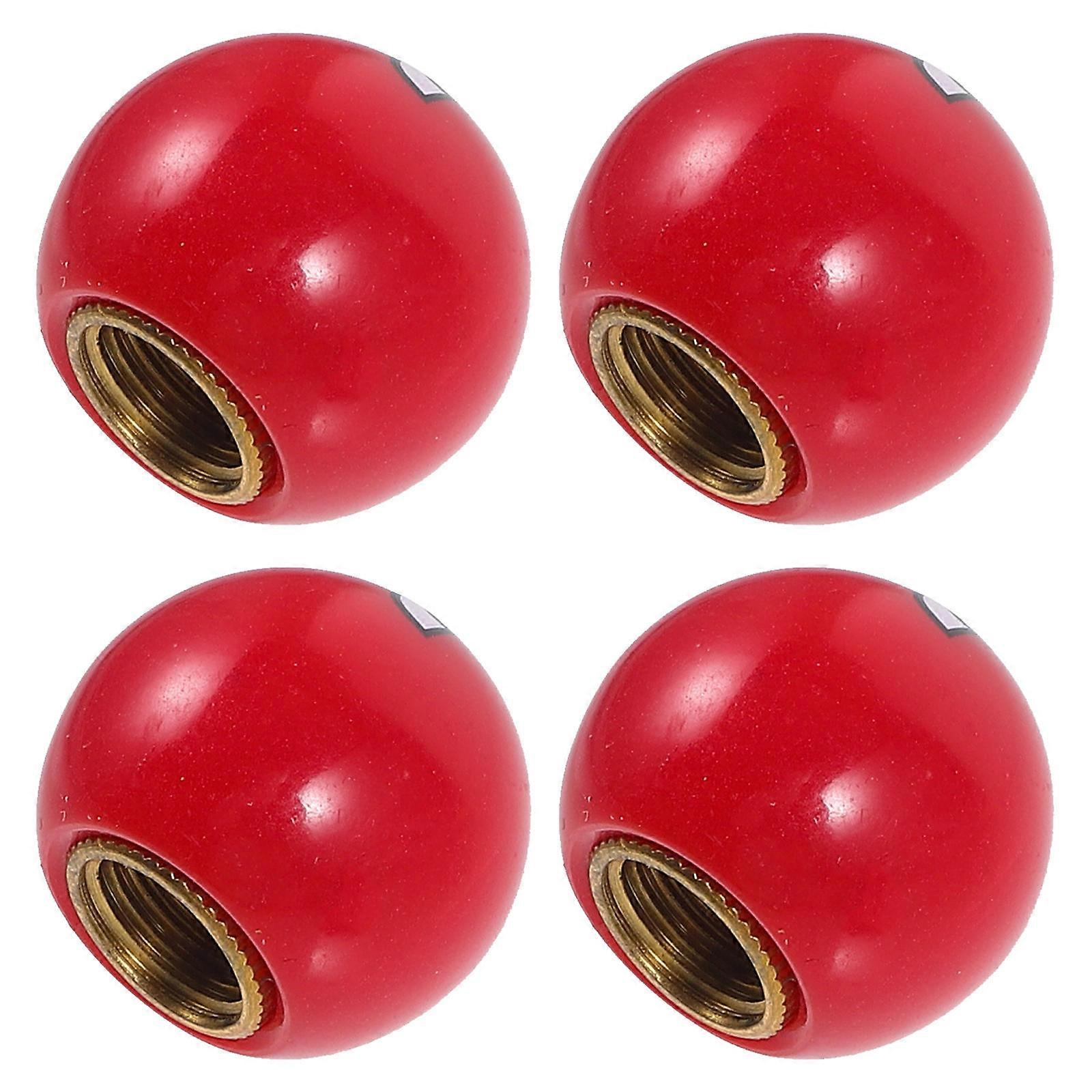 Tire Valve Stem Caps for Car 20Pcs Red Automotive Valve Caps Set