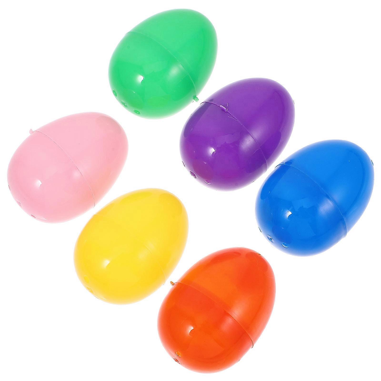 Assorted Color Easter Eggs Plastic Fillable Eggs for 12Pcs Easter Party
