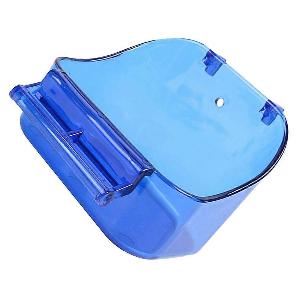 Bird Bath Box Plastic Parrot Bathing Tub for Small Bird Blue