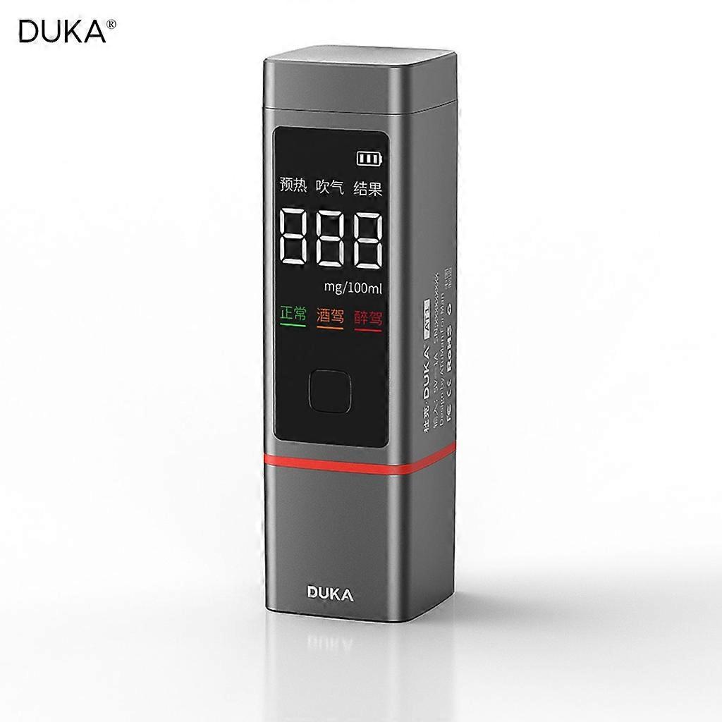 DUKA AT1 Alcohol Tester Rechargeable Contactless Blowing Can Be Continuously Detected Fast & Precise with LCD Display