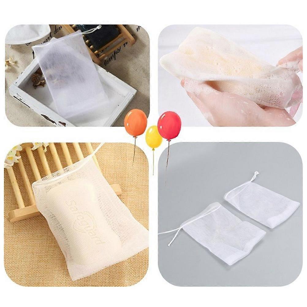 Soap Exfoliating Net for Body Cleaning 10Pcs Pouch Set
